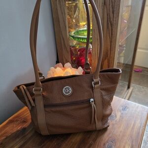 KR Tan Feaux Leather Shoulder Bag